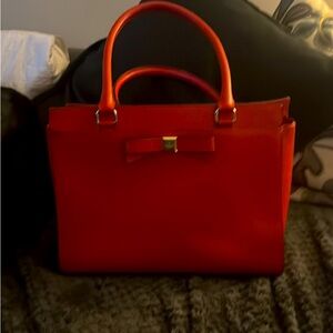 Red Kate Spade tote